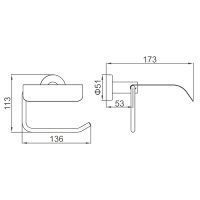 Держатель туалетной бумаги Ledeme L71903