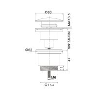 Донный клапан Rose RS31G