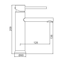 Смеситель для раковины Frap F10899-25