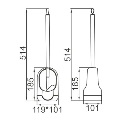 Ершик для унитаза Ledeme L906-4