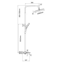 Душевая стойка Gappo G2403