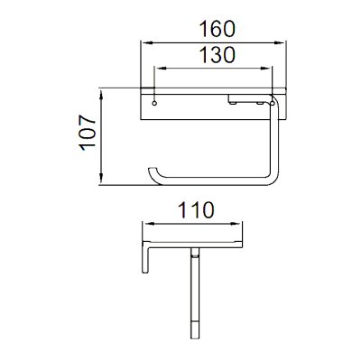 Держатель туалетной бумаги Frap F30603-16