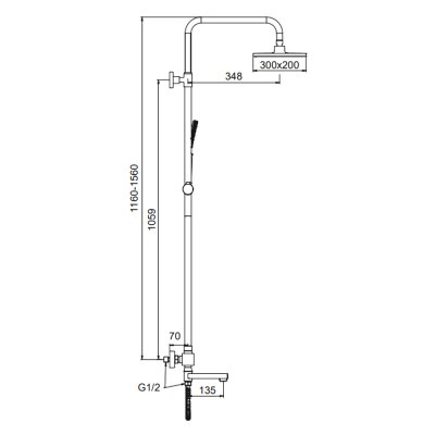 Душевая стойка Frap F24007-3