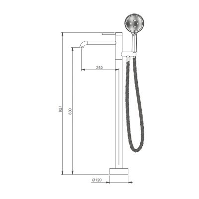 Смеситель для ванны Gappo G3006-3