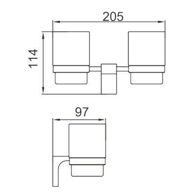 Стакан Frap F30608