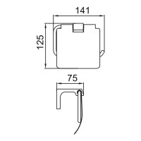 Держатель туалетной бумаги Frap F30603-9