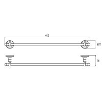 Прямой полотенцедержатель Ganzer GZ31070E