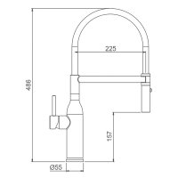 Смеситель для кухни Gappo G4098-25
