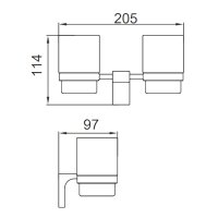 Стакан Frap F30608-9