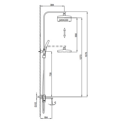 Душевая стойка Frap F2490