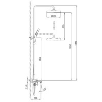 Душевая стойка Frap F2488-3