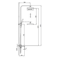 Душевая стойка Frap F2490-9