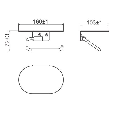 Держатель туалетной бумаги Gappo G30903-3