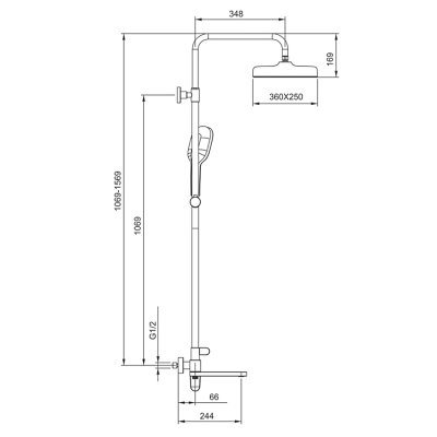 Душевая стойка Gappo G2410-3