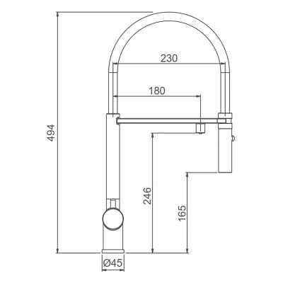 Смеситель для кухни Gappo G4397-83