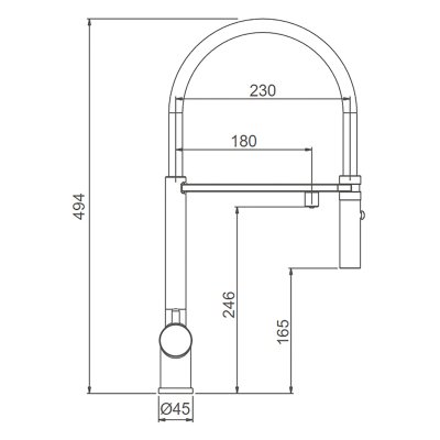 Смеситель для кухни Gappo G4397-86