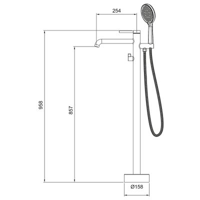 Смеситель для ванны Gappo G3006-9