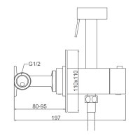 Смеситель с гигиеническим душем Gappo G7207-40