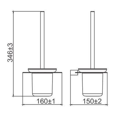 Ершик для унитаза Gappo G30910-3