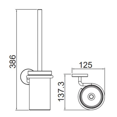 Ершик для унитаза Gappo G30710-3