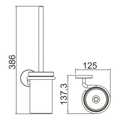 Ершик для унитаза Gappo G30710-6
