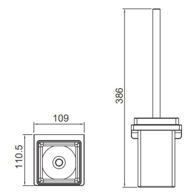 Ершик для унитаза Gappo G30810-3