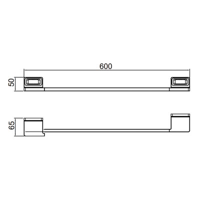 Прямой полотенцедержатель Gappo G30801-3