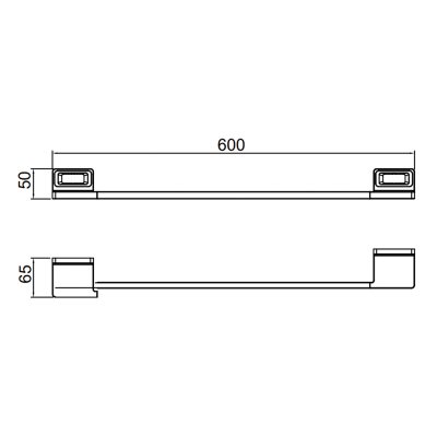 Прямой полотенцедержатель Gappo G30801-9
