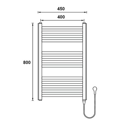 Полотенцесушитель электрический Gerhans K610845B