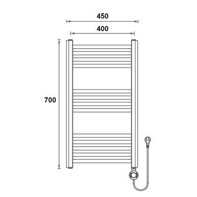 Полотенцесушитель электрический Gerhans K630745B
