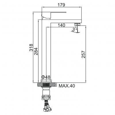 Смеситель для раковины Ledeme L71125
