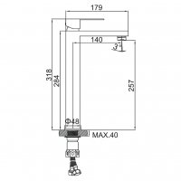 Смеситель для раковины Ledeme L71125