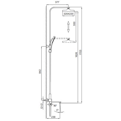 Душевая стойка Frap F2491