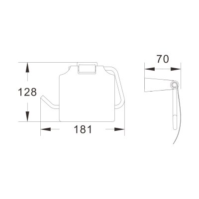 Держатель туалетной бумаги Shevanik SG5705H