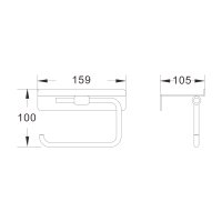 Держатель туалетной бумаги Shevanik SG5705G-1