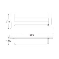 Полочка для ванной Shevanik SG5708G