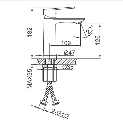 Смеситель для раковины Frud R10158