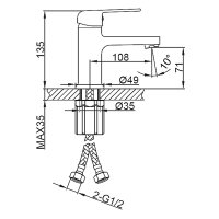 Смеситель для раковины Frud R10156-6