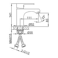 Смеситель для раковины Frud R10157