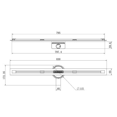 Душевой трап Raglo R653.80.05