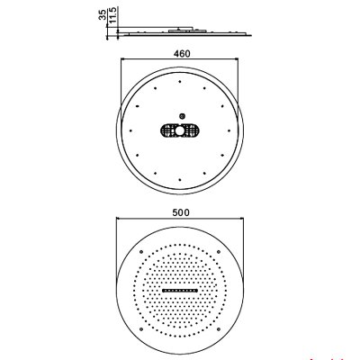 Верхний душ Raglo R452.04
