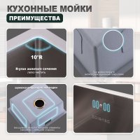 Мойка для кухни из нержавеющей стали Splenka S700.5045.05