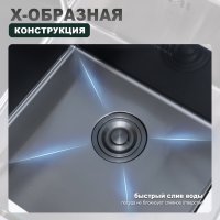 Мойка для кухни из нержавеющей стали Splenka S700.5045.09