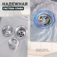 Мойка для кухни из нержавеющей стали Splenka S701.5050.05