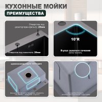 Мойка для кухни из нержавеющей стали Splenka S702.6050.09