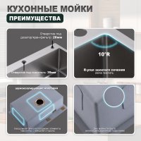 Мойка для кухни из нержавеющей стали Splenka S703.7050.05