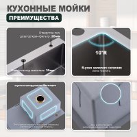 Мойка для кухни из нержавеющей стали Splenka S704.7850.05