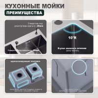 Мойка для кухни из нержавеющей стали Splenka S706.7843.05