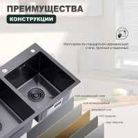Мойка для кухни из нержавеющей стали Splenka S706.7843.09