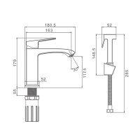 Смеситель для раковины Prohanss P60.12.03